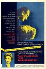 Watch Witness to Murder Putlocker
